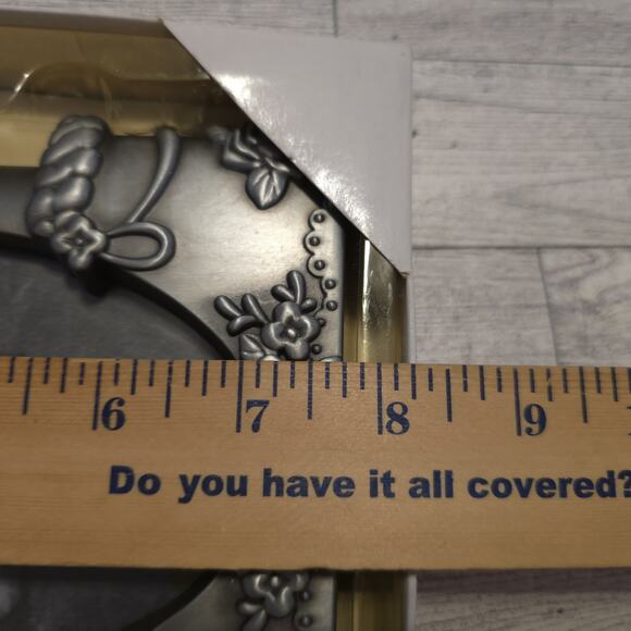 Malden International Designs 4x6 Wedding Cake Pewter Picture Frame NEW - Picture 6 of 7